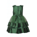 Bonnie Jean Green Double Layer Tulle Taffeta Dress